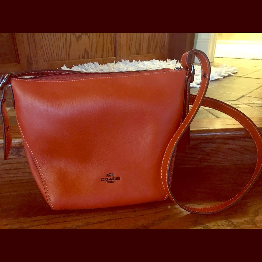 Cross body coach purse.